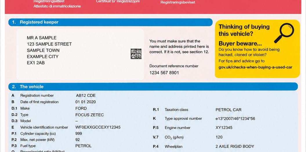 V5C document apostille: can a UK Vehicle Registration document be legalised?