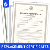 Replacement Certificates (Birth, Marriage, Death)