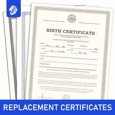 Replacement Certificates (Birth, Marriage, Death)